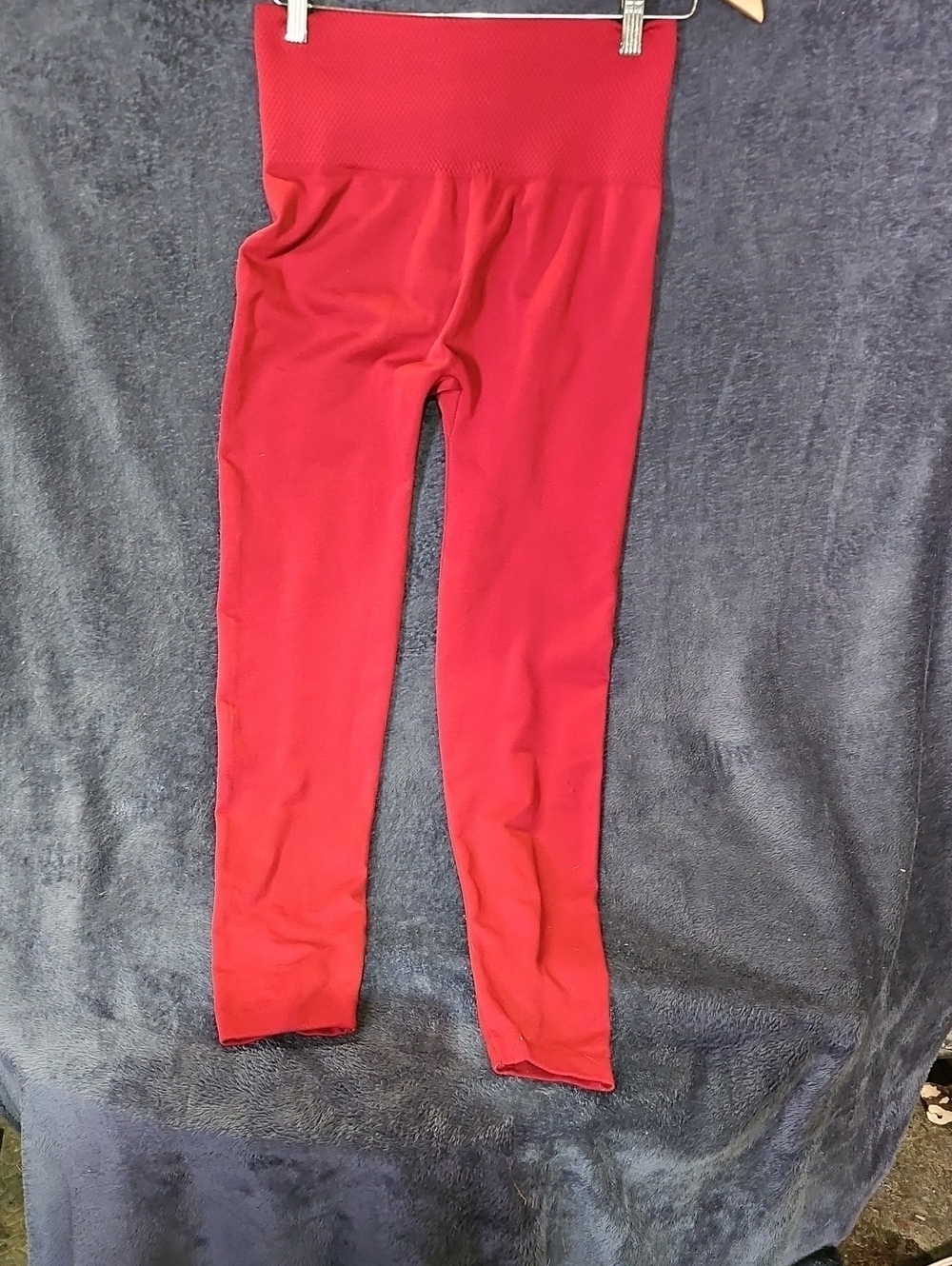 Woman's Red High-Waist Leggings
